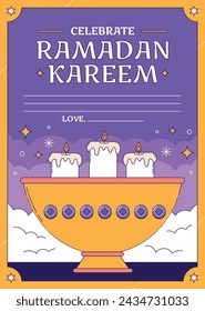 Ramadan Celebration. Ramadan background. March 10. Vector illustration design Template for Poster, Banner, Flyer, Card, Post, Cover, Postcard. Ramadan Kareem. Ramadan Mubarak. Islamic greeting.