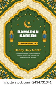 Ramadan Celebration. Ramadan background. March 10. Vector illustration design Template for Poster, Banner, Flyer, Card, Post, Cover, Postcard. Ramadan Kareem. Ramadan Mubarak. Islamic greeting.