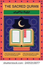 Celebración de Ramadán. Fondo de Ramadán. 10 de marzo. Plantilla de diseño de ilustración vectorial para póster, banner, flyer, tarjeta, poste, cubierta, postal. Ramadán Kareem. Ramadán Mubarak. Saludo islámico.