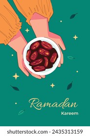 Ramadan-Feier. Ramadan-Hintergrund. 10. März. Vektor-Illustration Design-Vorlage für Poster, Banner, Flyer, Karte, Post, Cover, Postkarte. Ramadan Kareem. Ramadan Mubarak. Islamischer Gruß.