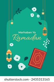 Celebración de Ramadán. Fondo de Ramadán. 10 de marzo. Plantilla de diseño de ilustración vectorial para póster, banner, flyer, tarjeta, poste, cubierta, postal. Ramadán Kareem. Ramadán Mubarak. Saludo islámico.