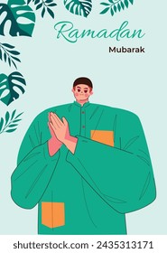 Celebración de Ramadán. Fondo de Ramadán. 10 de marzo. Plantilla de diseño de ilustración vectorial para póster, banner, flyer, tarjeta, poste, cubierta, postal. Ramadán Kareem. Ramadán Mubarak. Saludo islámico.