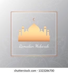 Vetor de design de cartão de celebração do Ramadã