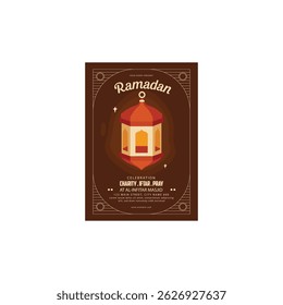 Ramadan celebration flyer poster template design