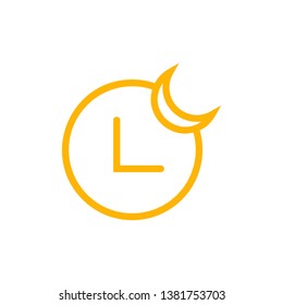 Ramadan Clock Icon - vector