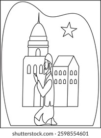 Ramadan Coloring Book Miss Mariam.Muslim Priyar Coorton For Kids And Adults.