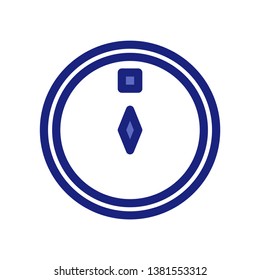 Ramadan compass kaaba Vector Flat Icons. Editable Stroke and color.