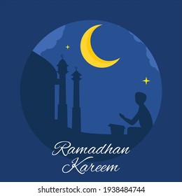 Ramadan concept in flat design