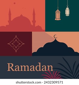 Ramadan Concept Icon Vector Design.