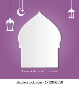 Ramadan day Restaurant menu on background