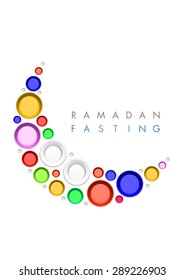 Ramadan daytime fasting symbol, ramadan mubarak.