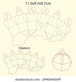 Ramadan Decorative Box Template - Die cut - packaging box