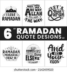 Ramadan design bundle, Islamic quotes set. Ramadan SVG bundle