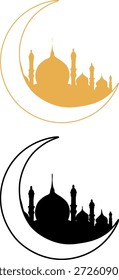 Projeto Ramadã, lua crescente, mesquita