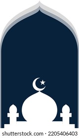 ramadan design mosque vector design
