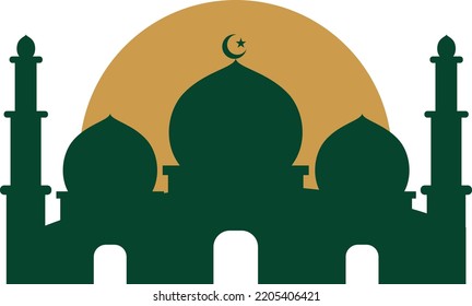 ramadan design mosque vector design