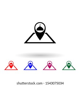 Ramadan donate multi color icon. Simple thin line, outline vector of ramadan icons for ui and ux, website or mobile application