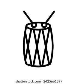 Ramadan Drummer icon, drummer, ramadan, cultural tradition, ramadan drummer festive drumming line icon, editable vector icon, pixel perfect, illustrator ai file