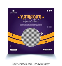 
Ramadan Editable social media designe post