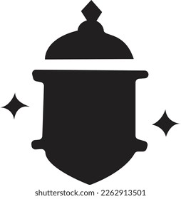 ramadan edition muslim symbol vector of lamp and star
