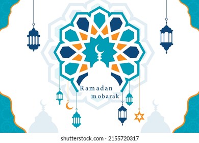 Ramadan Eid fitr poster vector