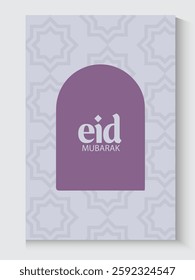 Ramadan and Eid greeting cards background with copy space,Eid Al-Fitr Mubarak, Ramadan Kareem, Islamic Style Greeting Background Collection with Arabic Ornaments in Modern design with geometric shape.
