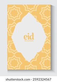 Ramadan and Eid greeting cards background with copy space,Eid Al-Fitr Mubarak, Ramadan Kareem, Islamic Style Greeting Background Collection with Arabic Ornaments in Modern design with geometric shape.