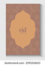 Ramadan and Eid greeting cards background with copy space,Eid Al-Fitr Mubarak, Ramadan Kareem, Islamic Style Greeting Background Collection with Arabic Ornaments in Modern design with geometric shape.