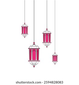Ramadan and eid Hanging Lanterns