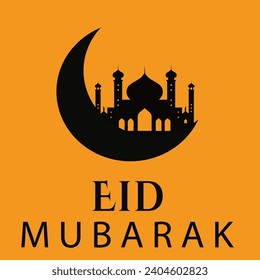 Ramadan Eid Islamic New Year background with star crescent lights and moon decorative elements