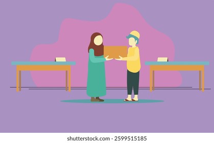 Ramadan and Eid Mubarak illustration