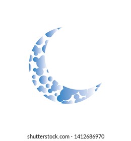 Ramadan and Eid Mubarak logo design vector