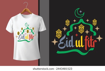 Ramadan and Eid Mubarak T-Shirt Design