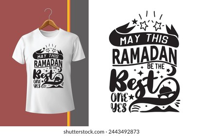Ramadan and Eid Mubarak T-Shirt Design