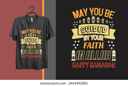 Ramadan and Eid Mubarak T-Shirt Design