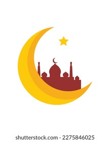 Ramadan und Eid Mubarak, Vektorhintergrund