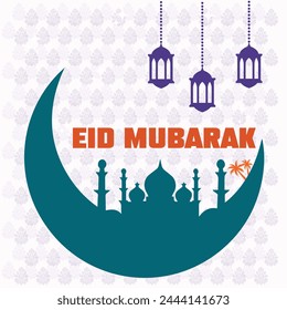 Ramadan EID. EID. RAMDAN is one of the most sacred times for Muslims. greeting card.
