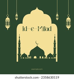 Ramadán Eid-al-Fitr Mubarak saluda al árabe árabe islámico con fondo blanco con espacio para copias