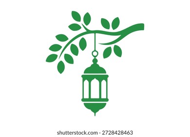 Arte vectorial de lámpara de elemento de Ramadán para recurso gráfico