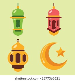 Ramadan element vector design collection