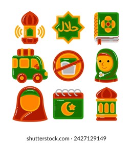 ramadan element with vector illustration