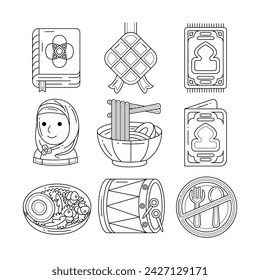 ramadan element with vector illustration