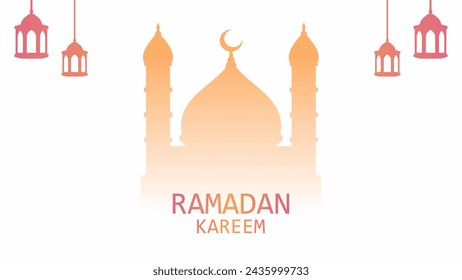 Fondo del vector del saludo del acontecimiento del Ramadán. Saludo islámico para la celebración del ramadán o evento islámico. Trasfondo islámico para ramadán, eid, mubarak y la cultura musulmana