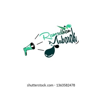 Ramadan and Fasting Conceptual Design Illustration Template - Vector 