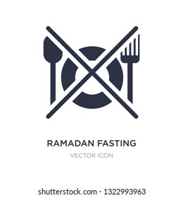 ramadan fasting icon on white background. Simple element illustration from Religion concept. ramadan fasting sign icon symbol design.