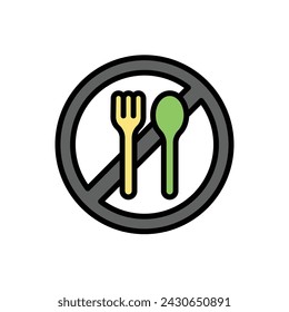 Ramadan Fasting Icon Vector Illustration