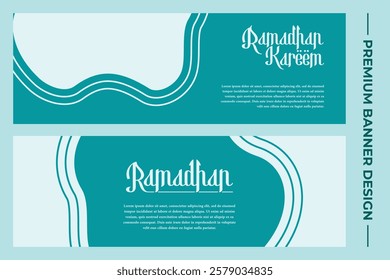 Ramadan Festival Horizontal Banner Design Template