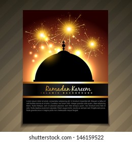 ramadan festival template vector background