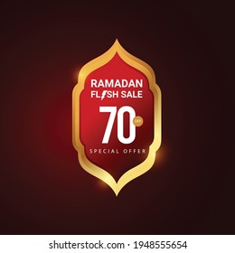 Ramadan flash sale vector design template