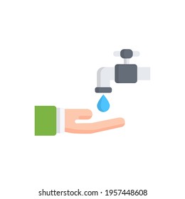 Ramadan flat hand wash icon vector illustration design, this vector is suitable for icons, logos, illustrations, stickers, books, covers, etc.